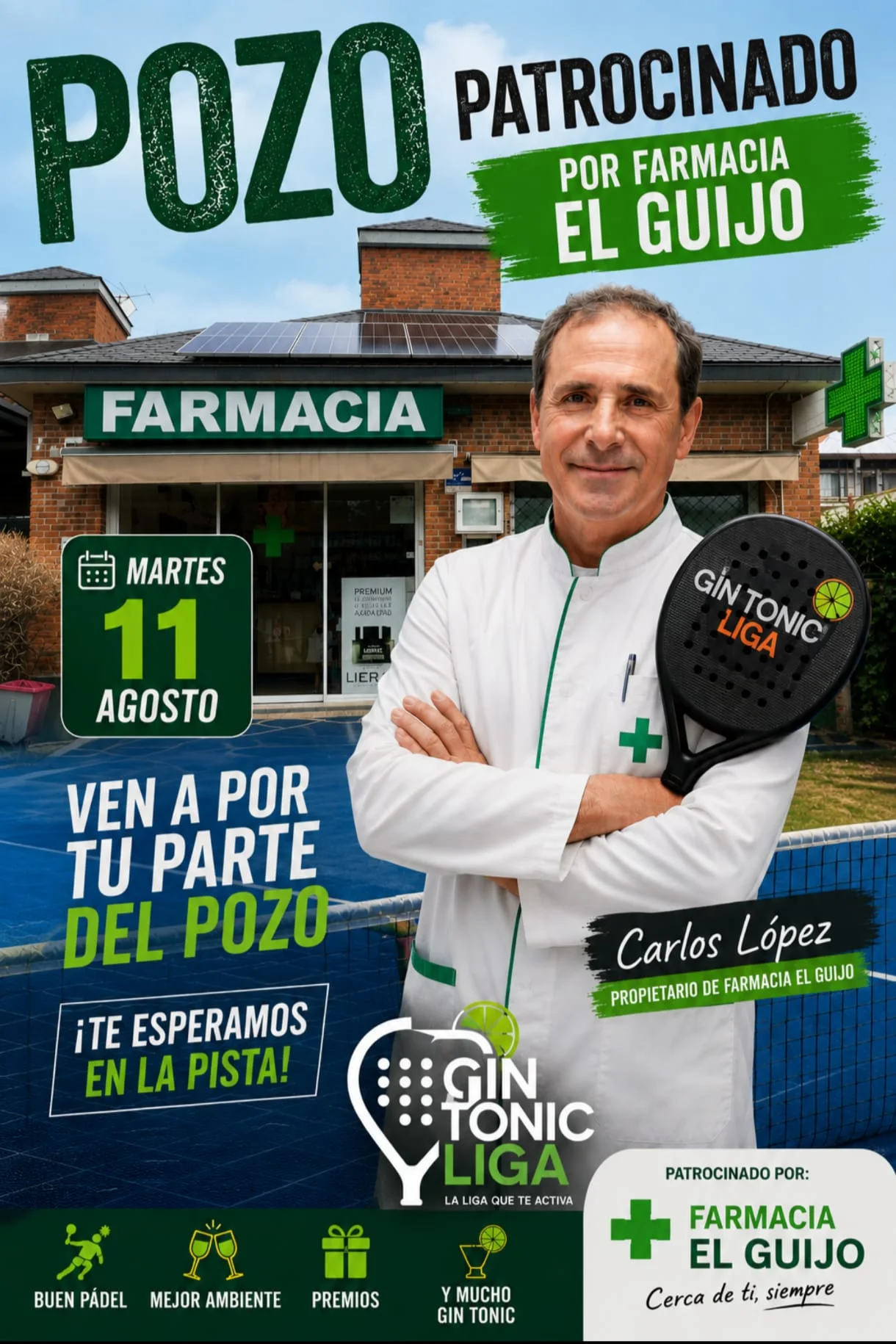 Cartel de Farmacia El Guijo