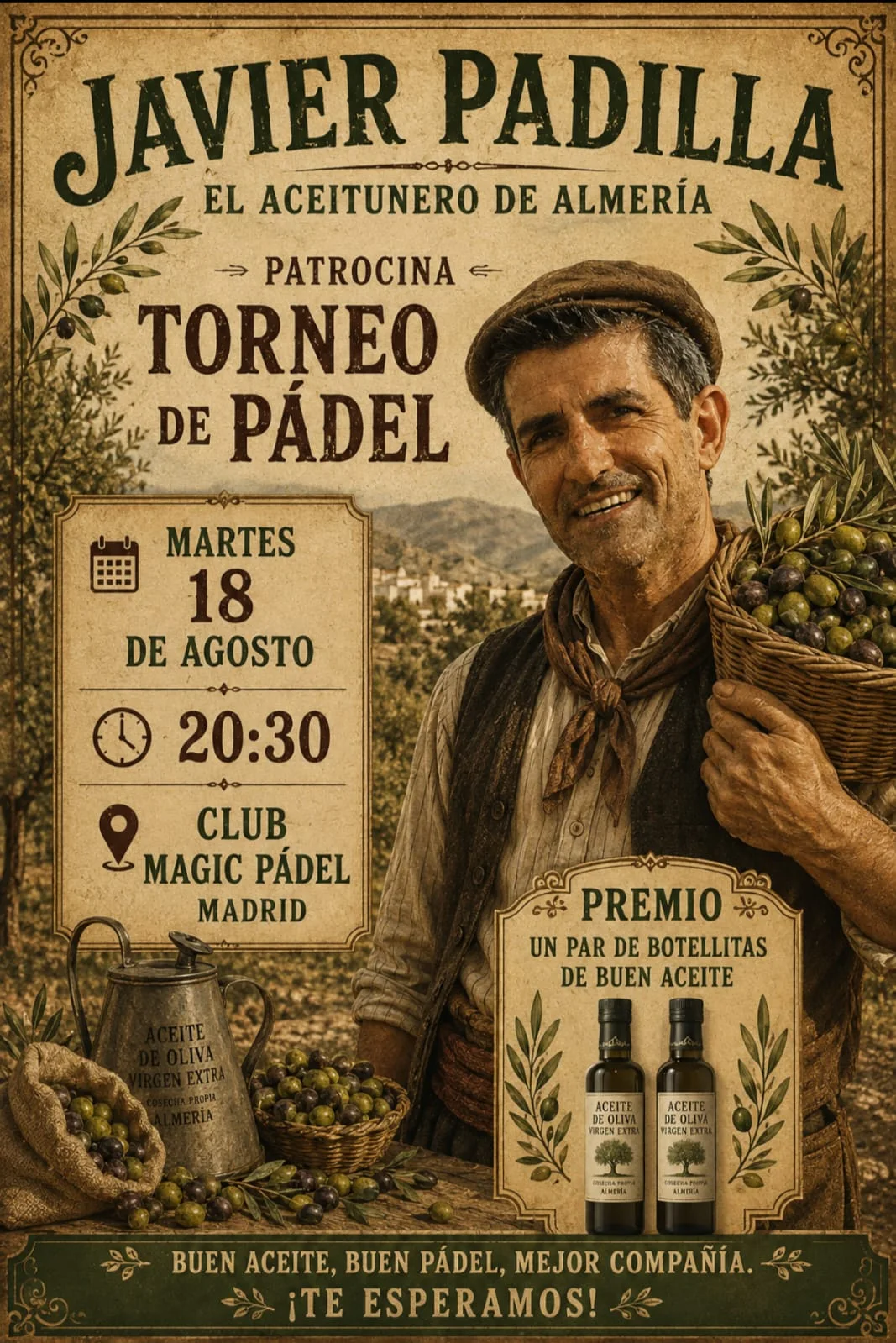 Cartel de Torneo Padilla el aceitunero